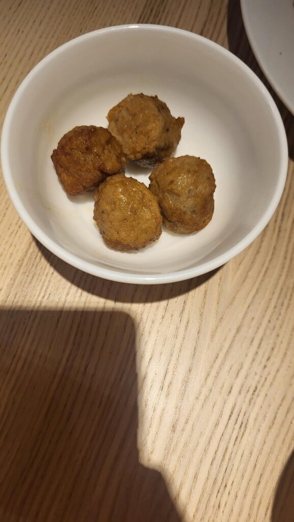 First ever try of ikea food.