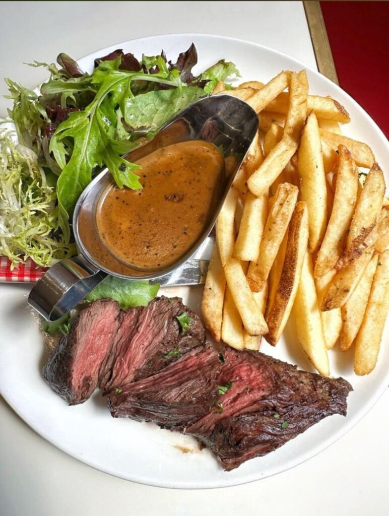 Calories in this “Steak au Poivre”?