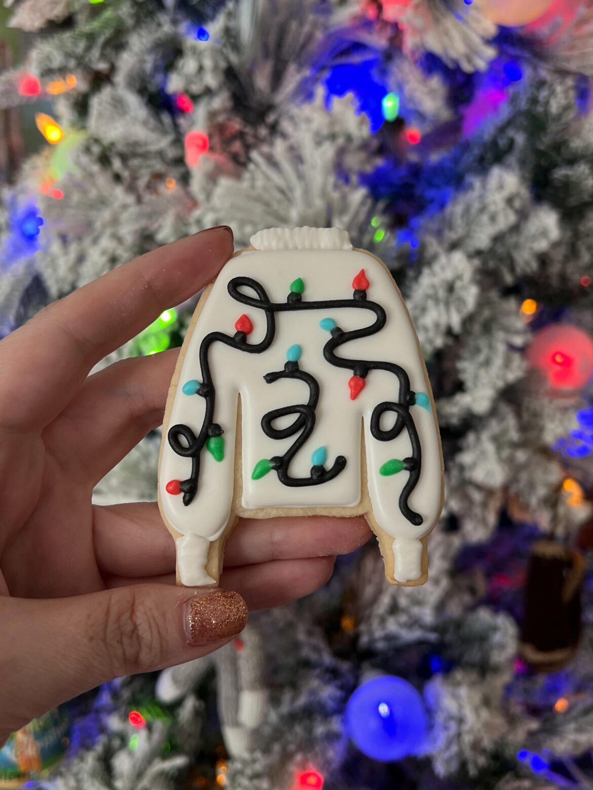 Ugly sweater party cookies