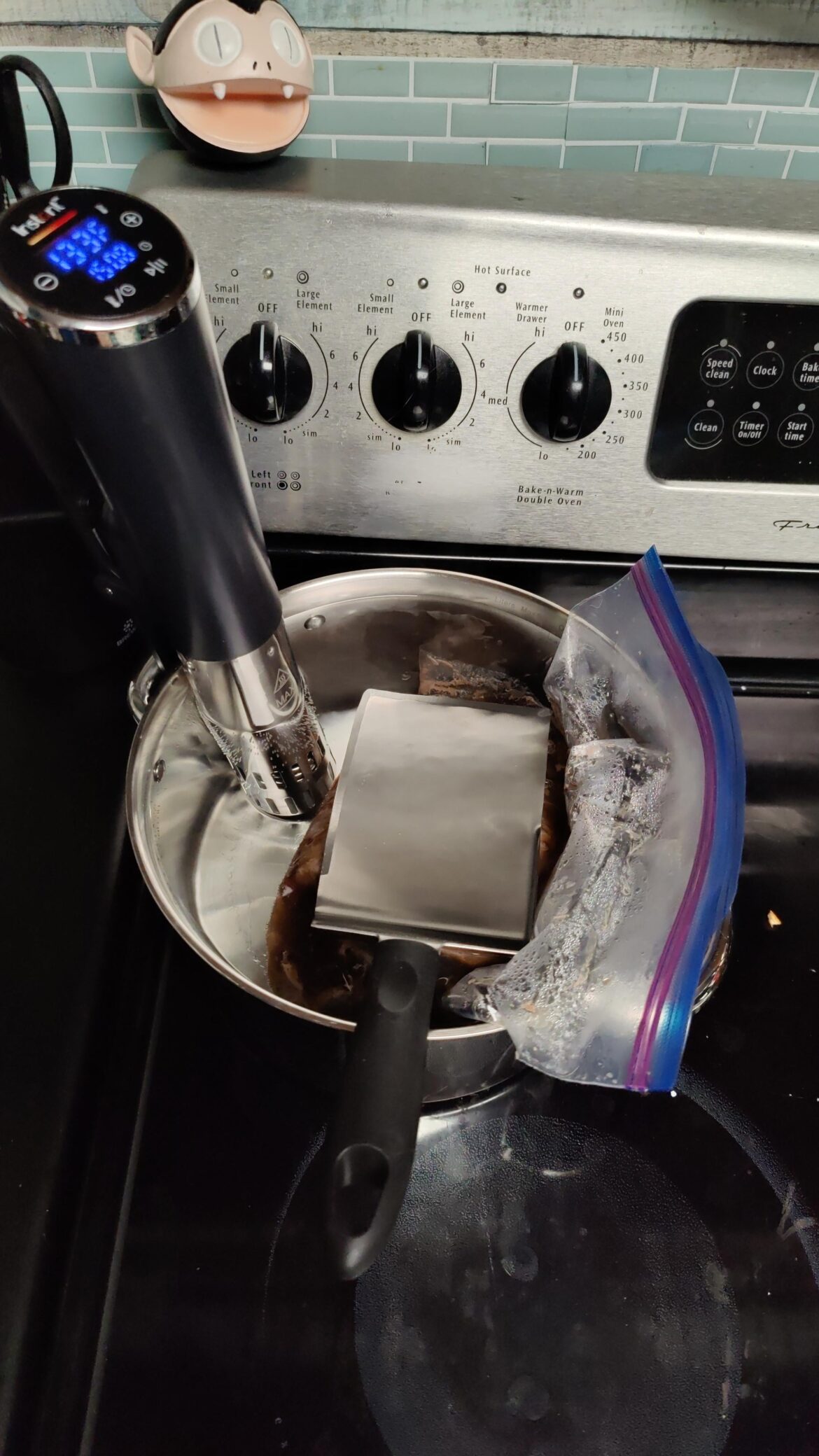 First attempt. Eye of round roast at 133 for about 24hrs