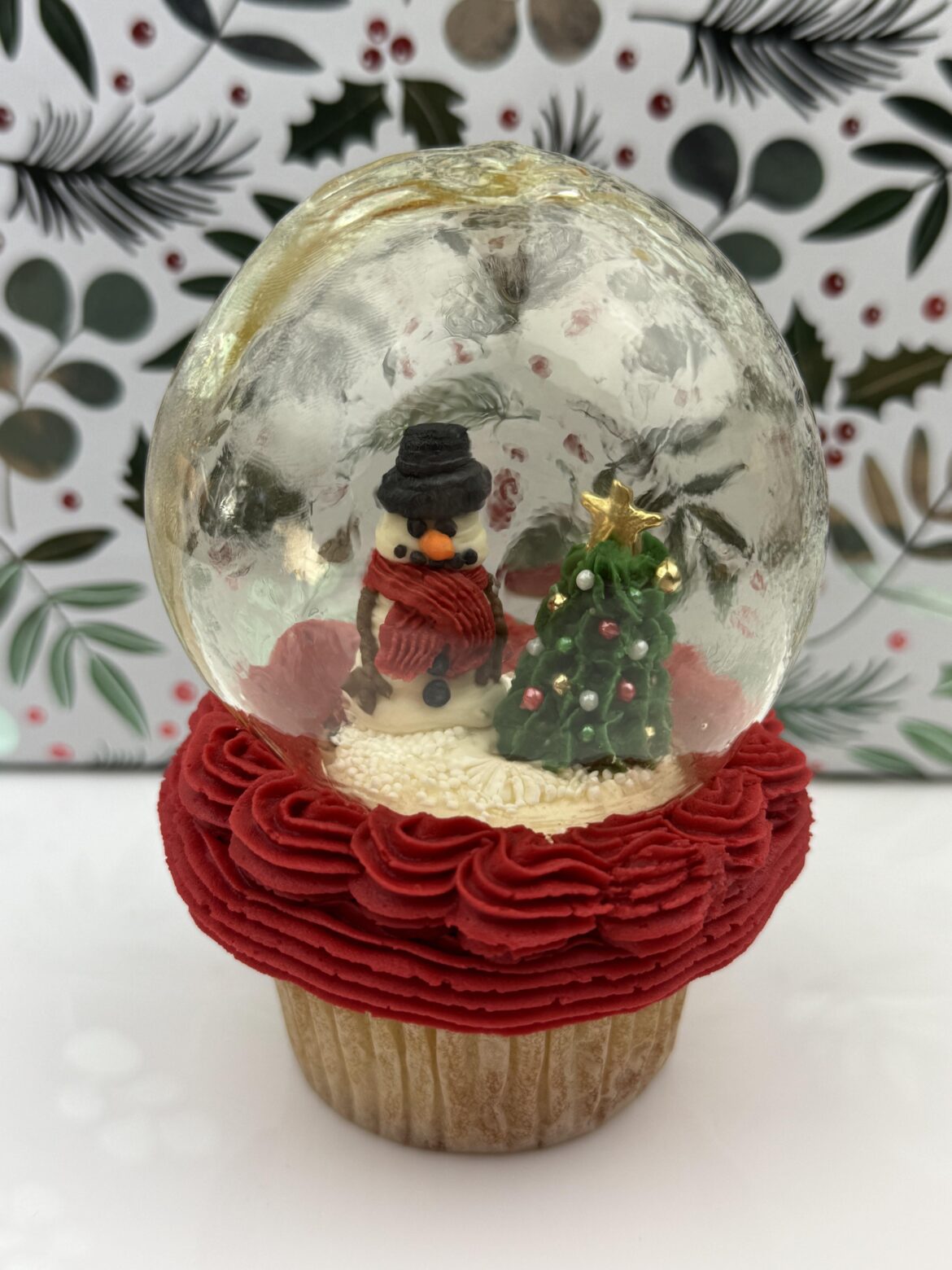 I’m pretty proud of this cupcake I made today! The “glass” is 100% edible