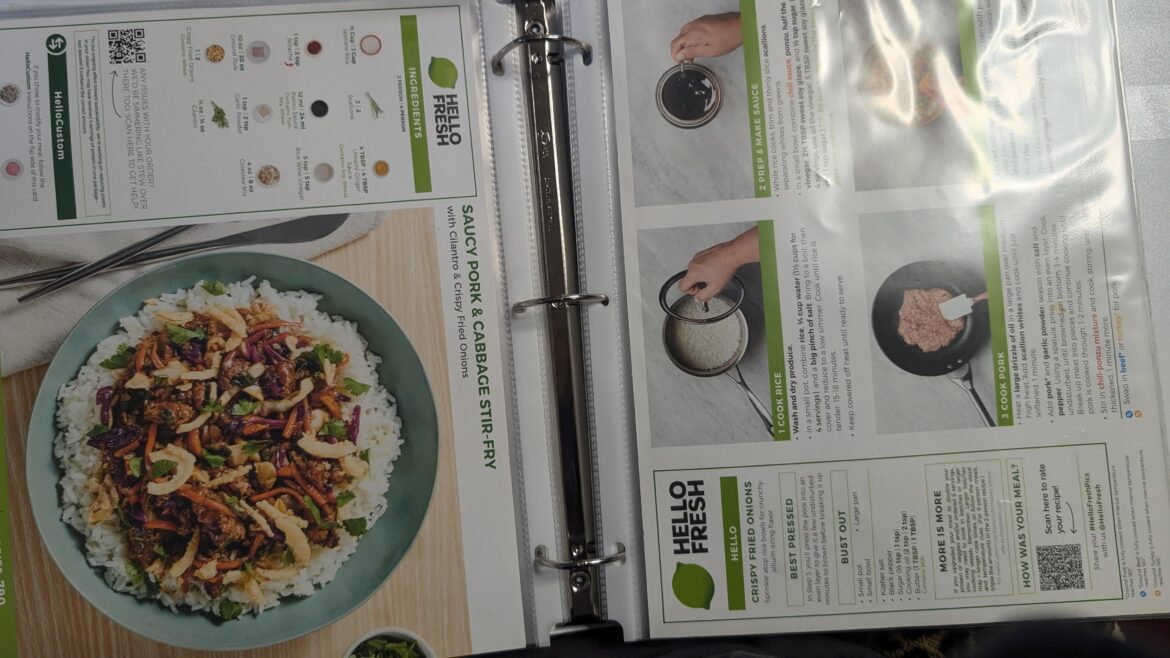 Does anyone else keep a binder of their favorite recipes? I can basically do my own hellofresh order every week