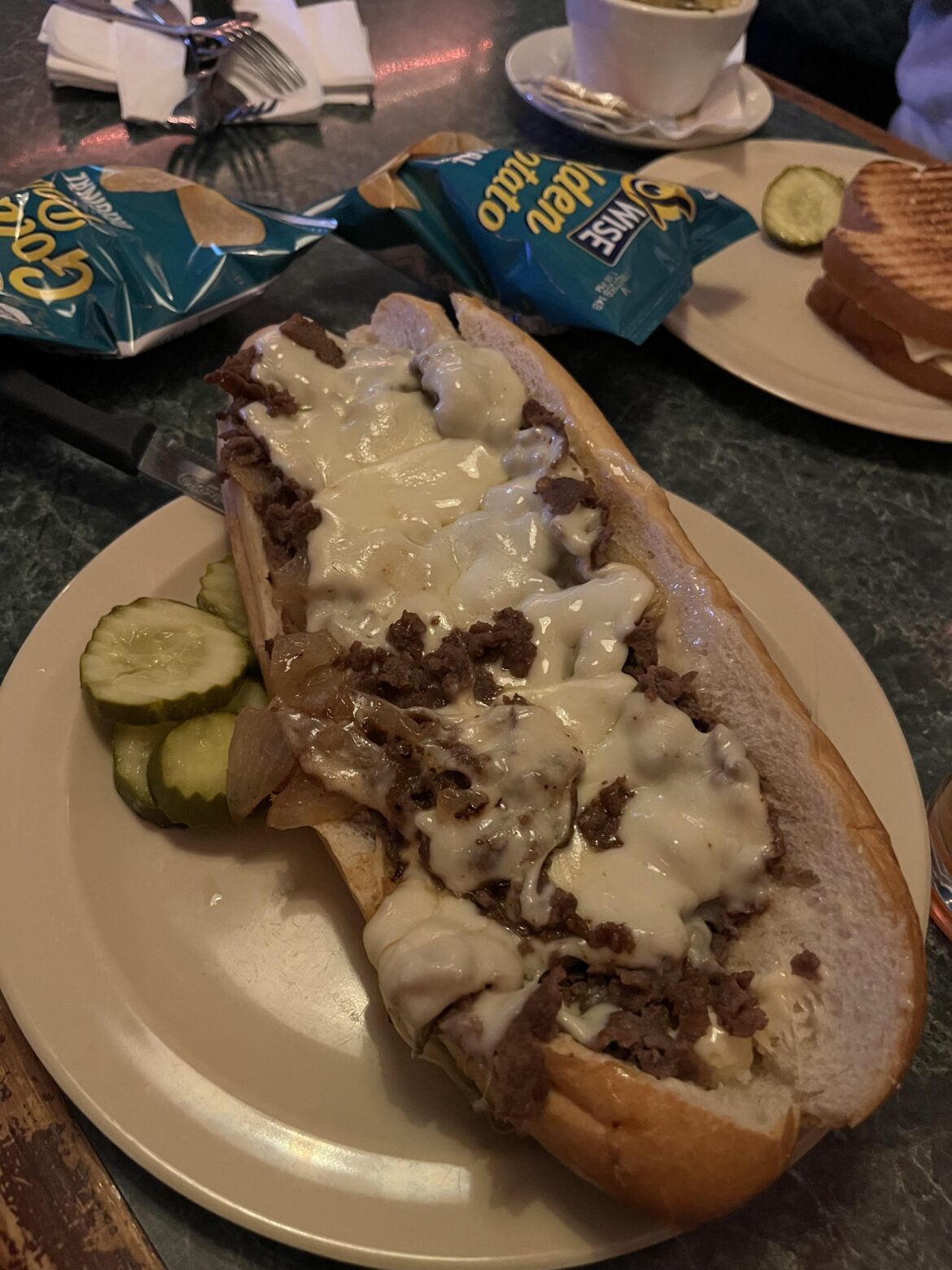 Solid cheesesteak from a South Jersey beach town.