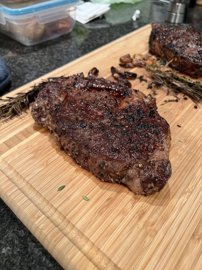 Last night’s ribeyes