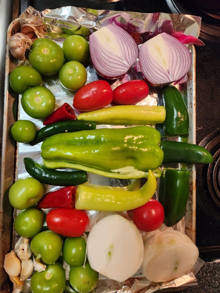 Salsa prep for my birthday, homemade