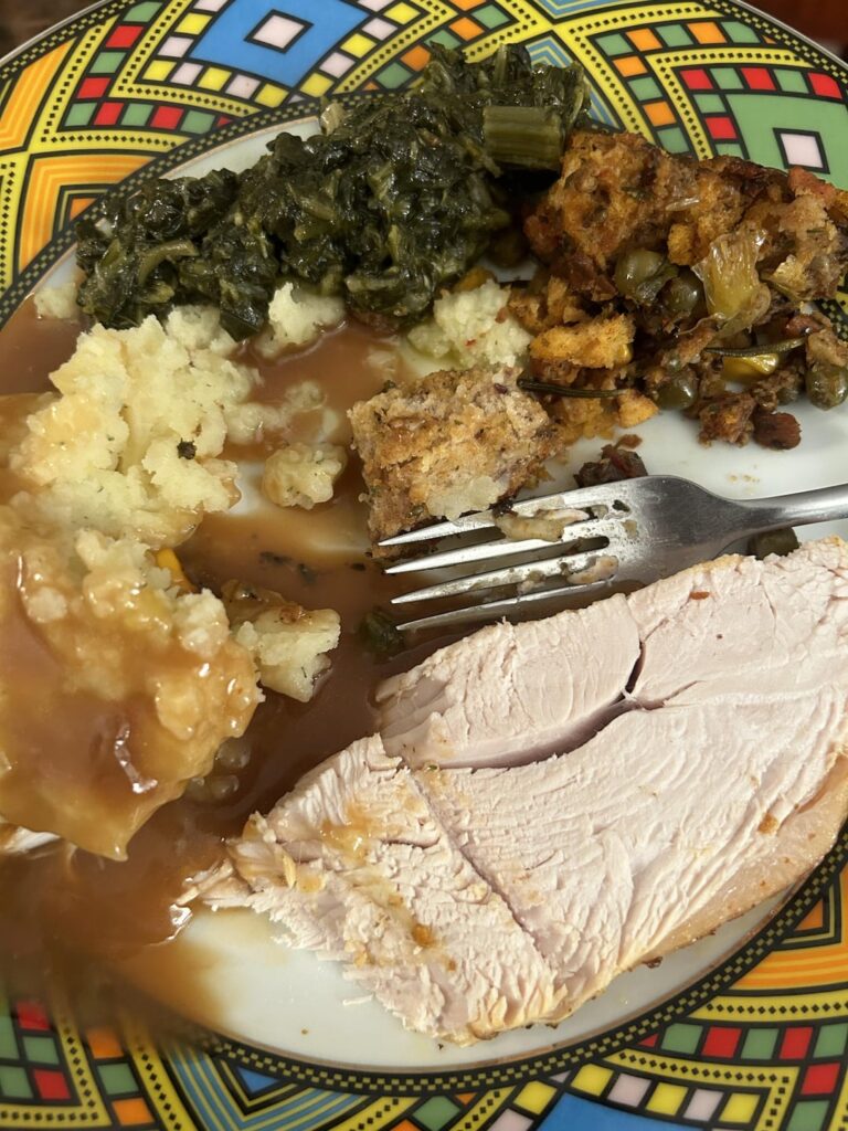 Calories in early Christmas dinner?