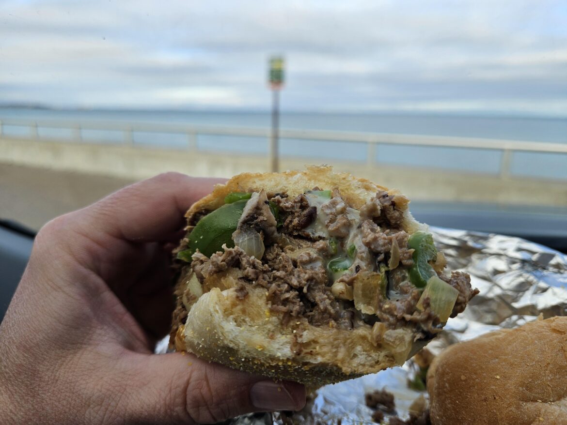 Steak Bomb at the Beach
