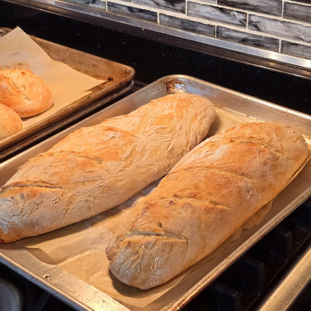 i finally perfected my italian bread recipe!!!! so many pounds of flour have gone into this moment