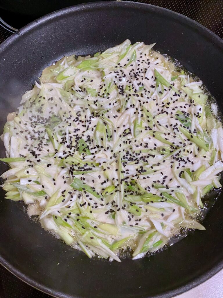 (green) Onioniest pancake!