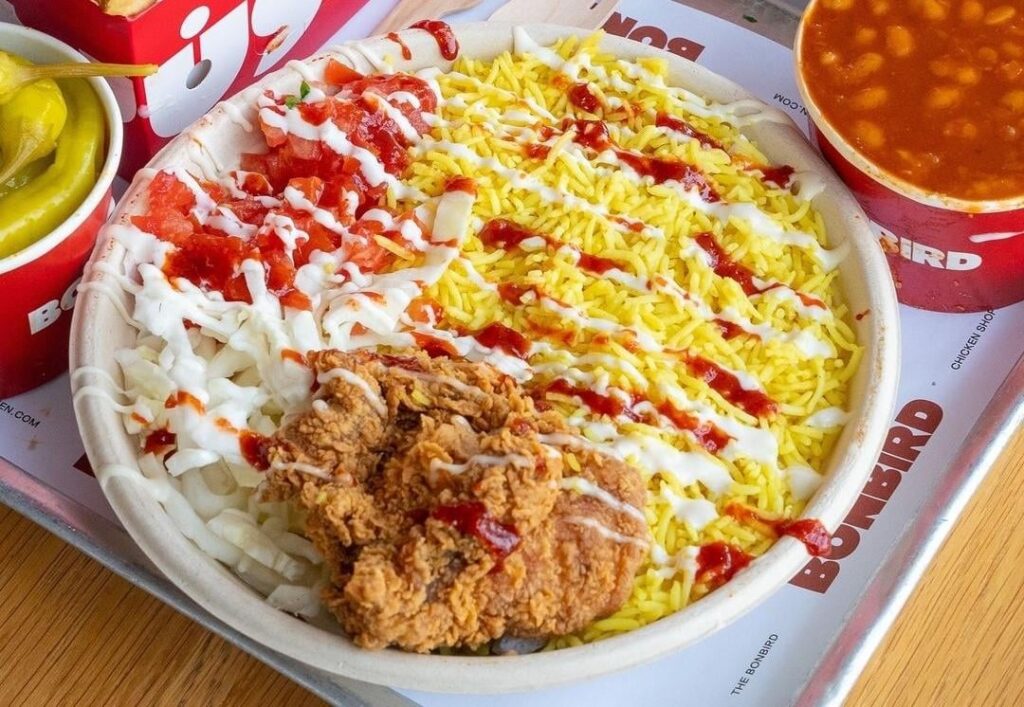 korean rice bowl with tenders. TIA!