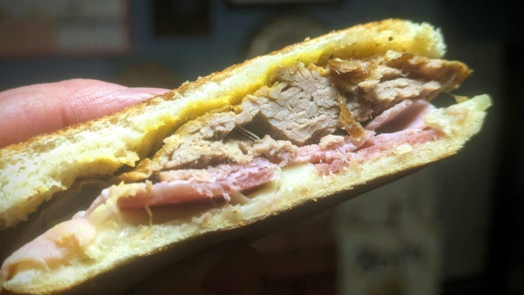 I've made Cubans a few times and I finally feel like I'm getting them dialed in. This is Tampa style with slow roasted pork, ham, salami and Swiss cheese and of course pickles.
