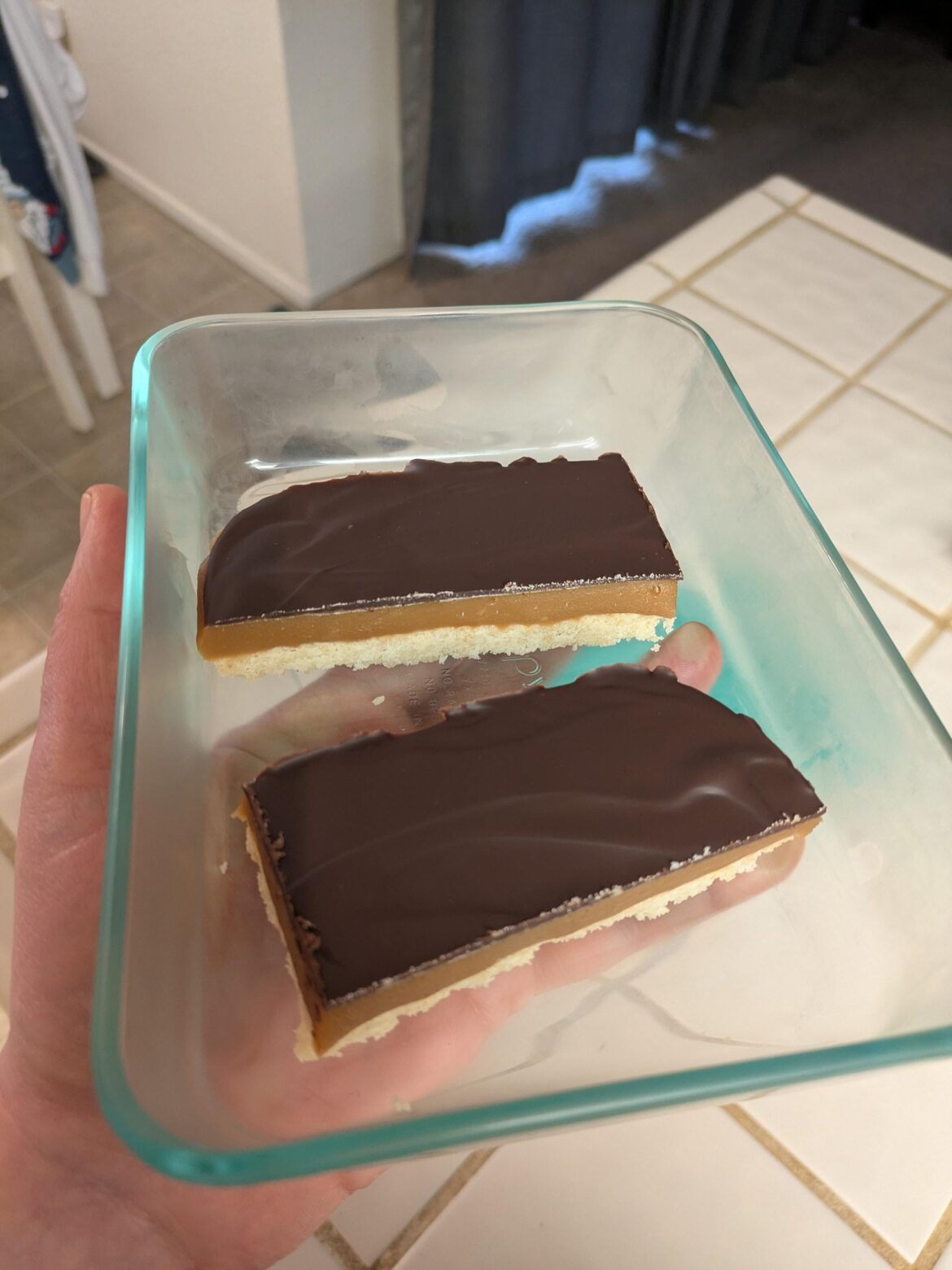 Sous vide tempered chocolate came out perfectly