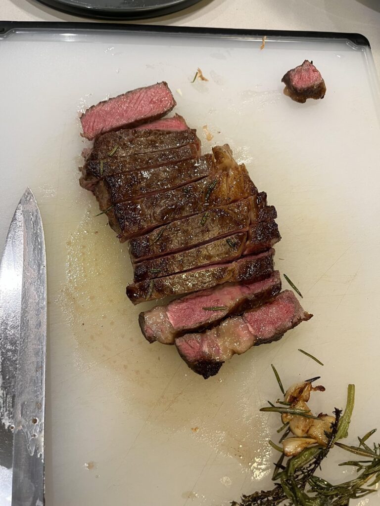Weeknight ribeye - would this be mid rare or rare?