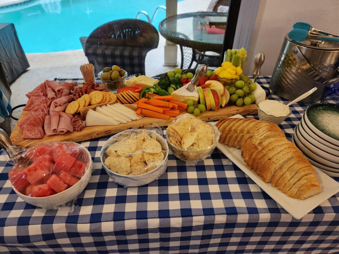 Pre-concert charcuterie table