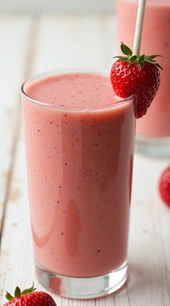 Easy and Healthy Strawberry Smoothie 🍓🥤