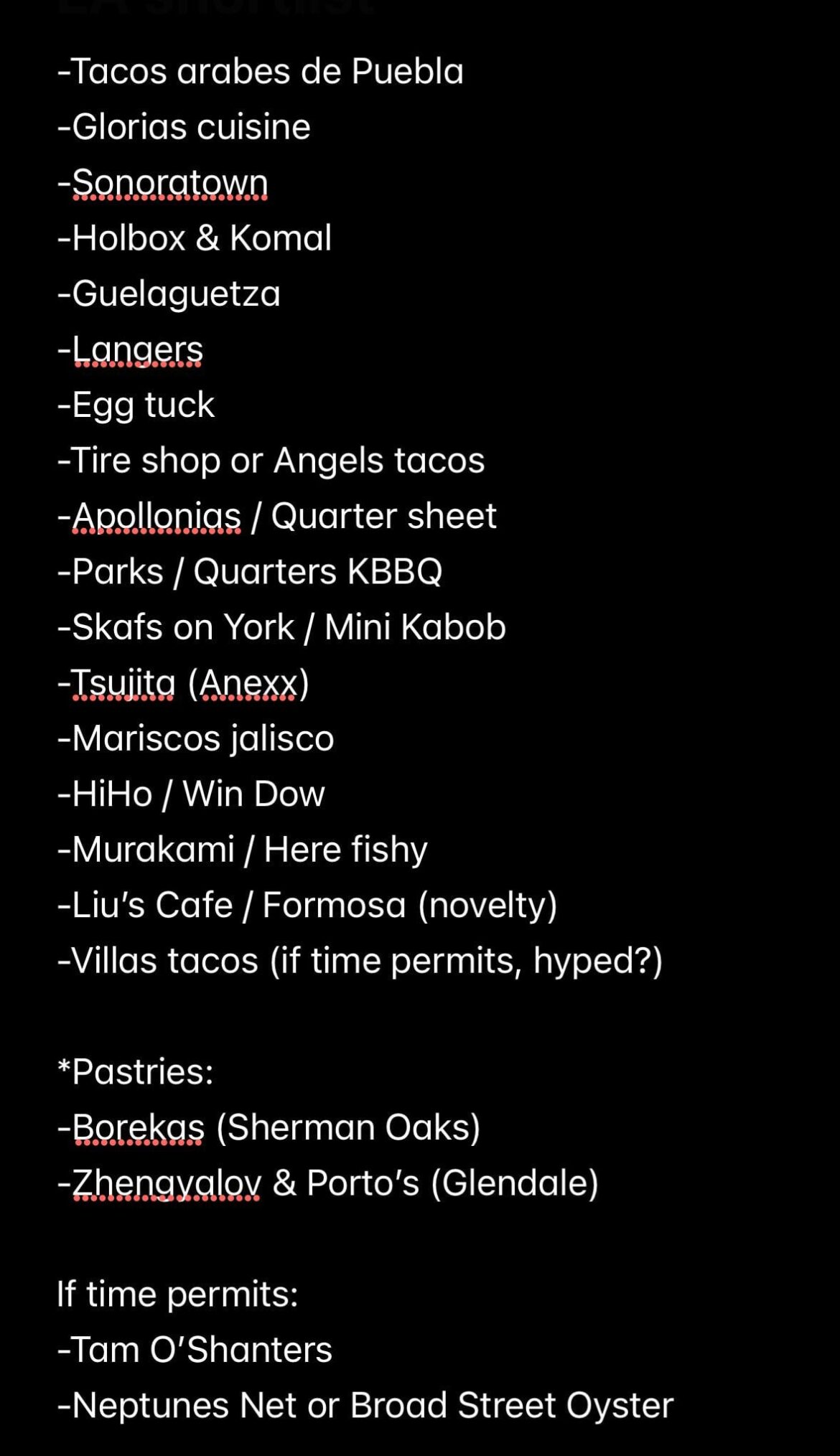 Curated list by you all’s advice