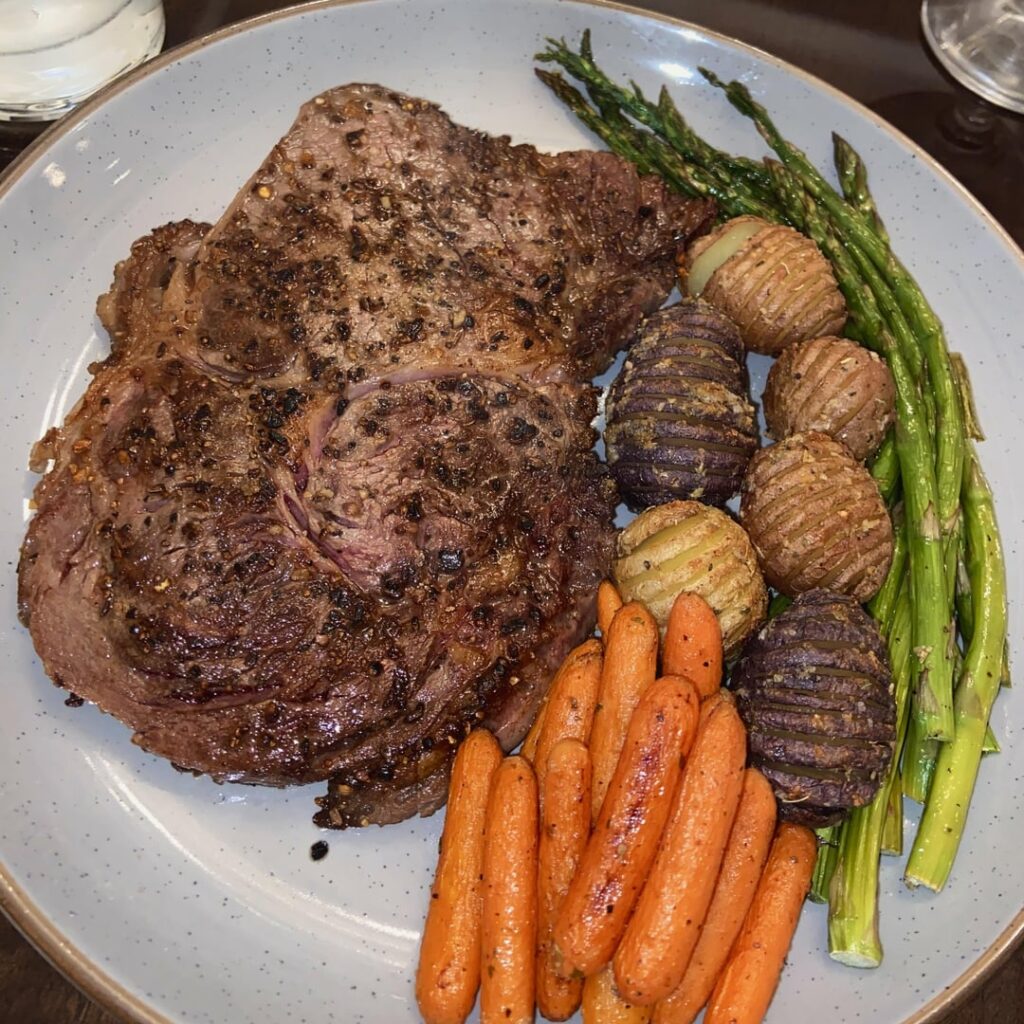 I’ve had lots of fancy steaks but the $10 THIN ribeyes from Walmart are lowkey my favorite (to make at home)