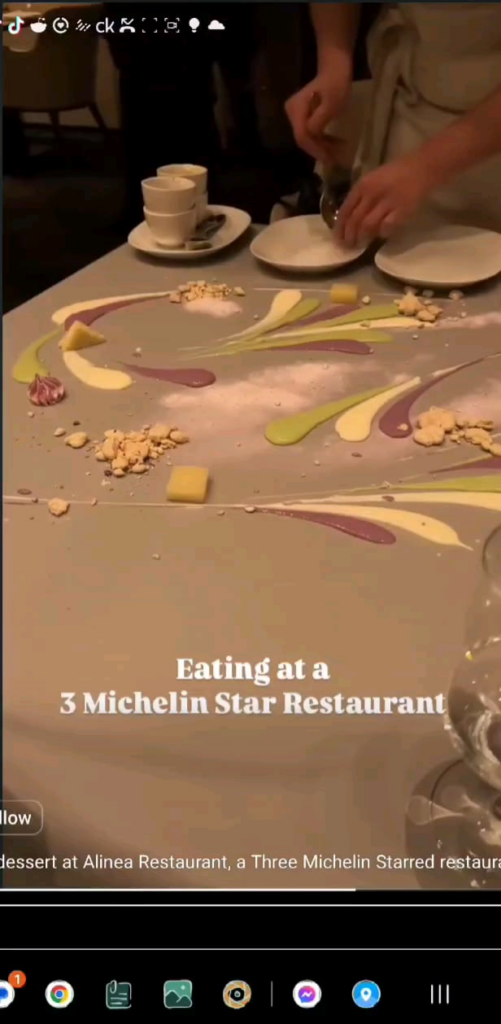 3 Michelin stars but still no plates