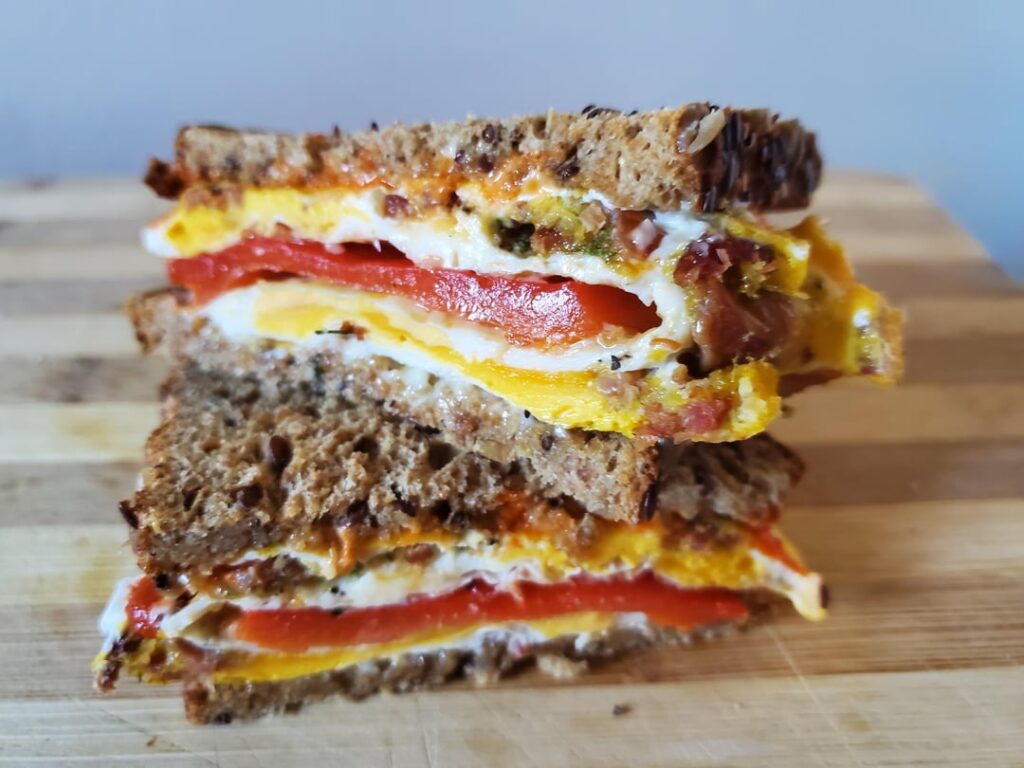 Made a quick egg sandwich for lunch
