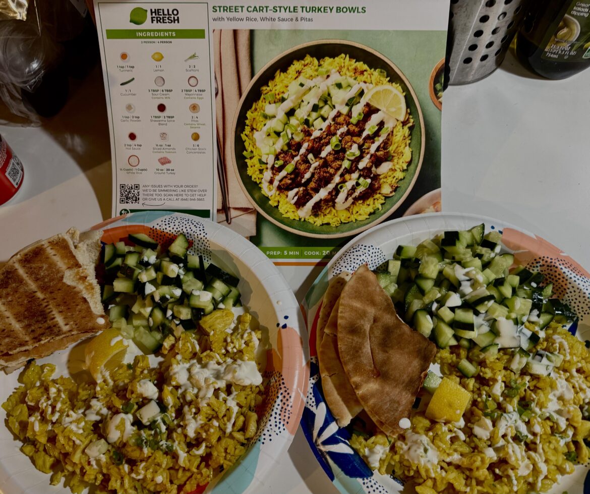 Street cart style chicken bowls