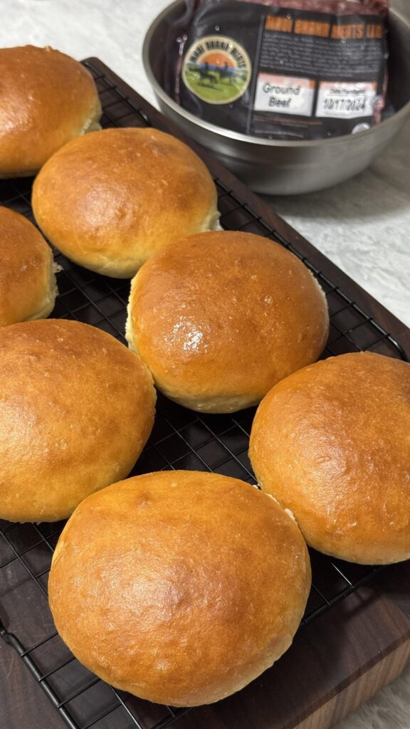 Made buns this morning for a smash burger lunch