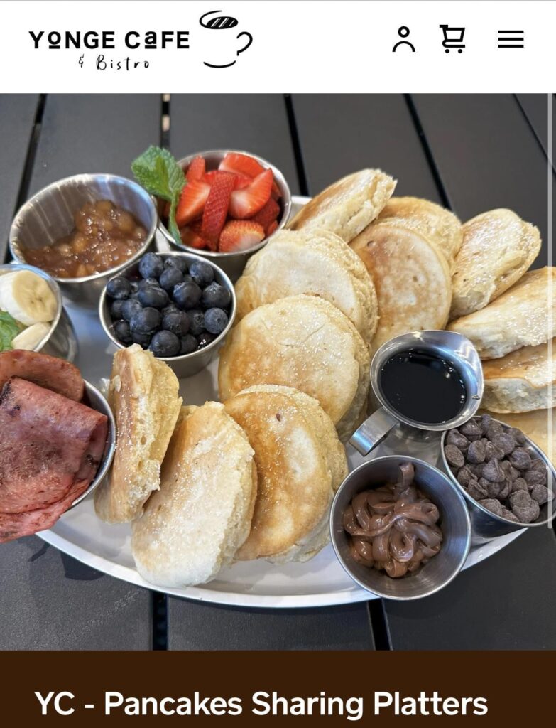 Any places in Toronto that do breakfast sharing platters similar to Yonge Cafe and Bistro? They’re closed for the holidays until January 6th.