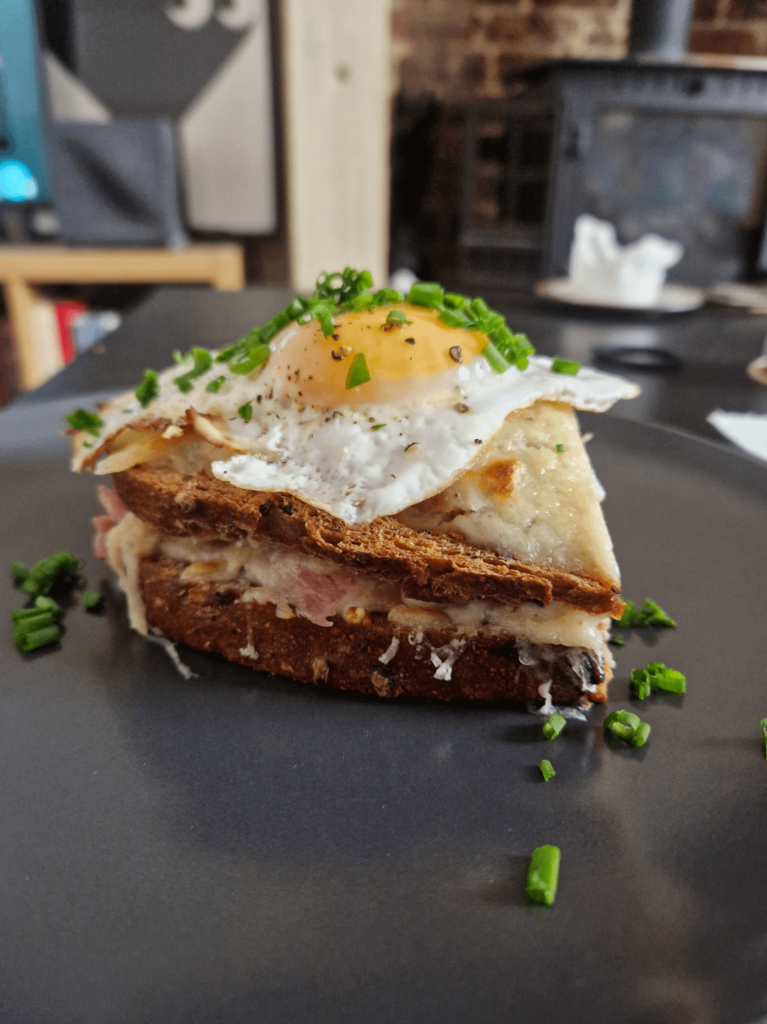 Croque madame - great way to use up leftover Christmas ham!
