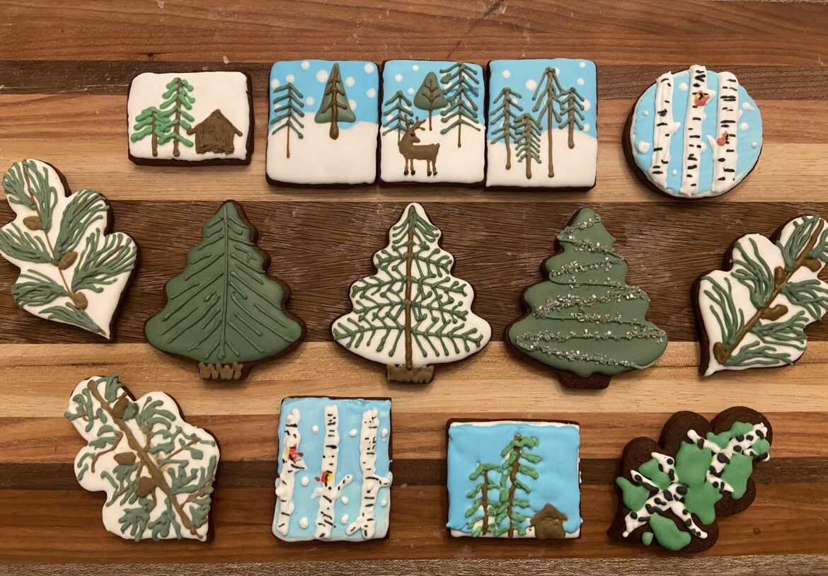 My eight year old and I created a woodland themed set