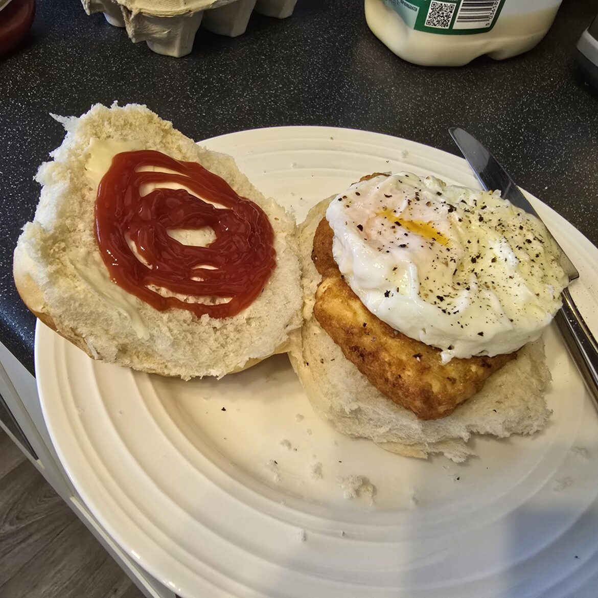 Hash Brown and Egg Cob