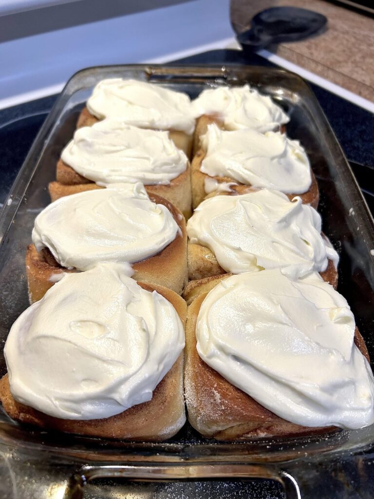 Christmas morning cinnamon rolls