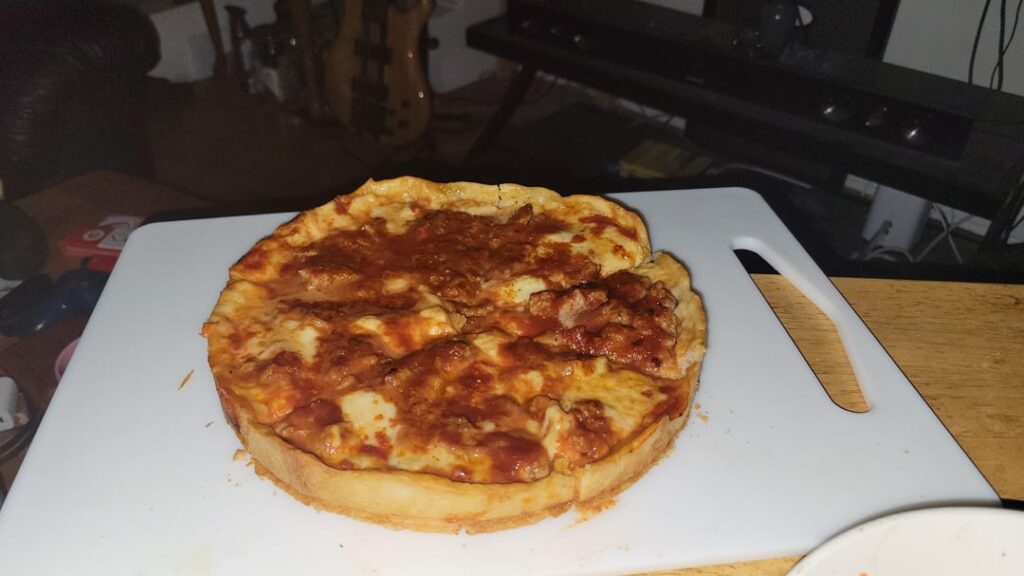 First time making pizza