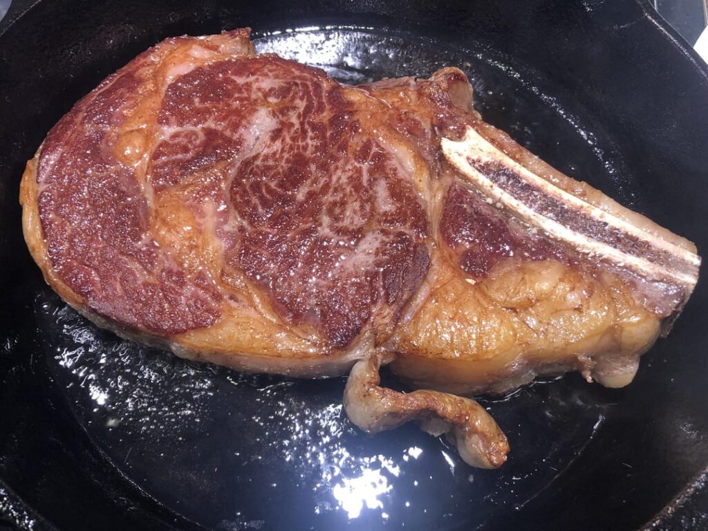 The last steak from the half cow