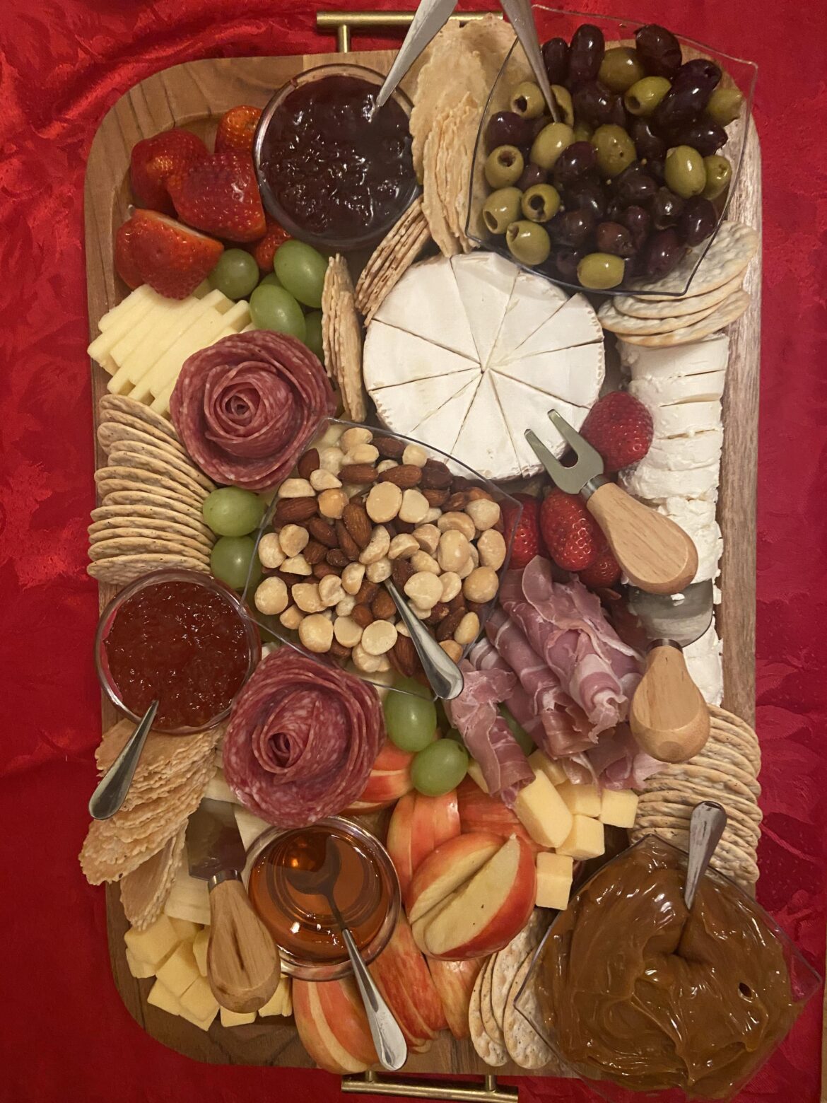 Beautiful holiday party tray