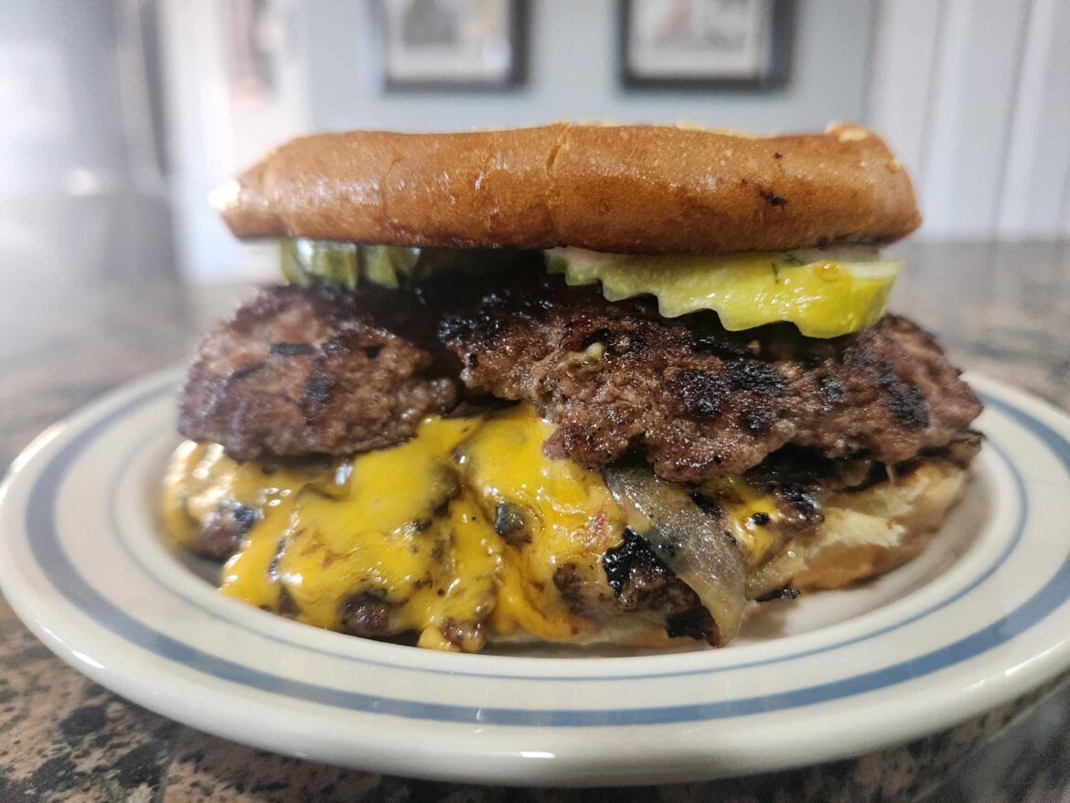 Oklahoma fried onion smash burger