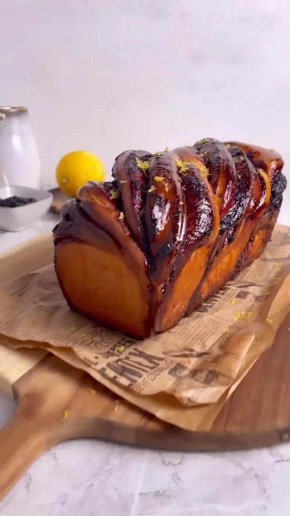 Blueberry Lemon Sourdough Babka.