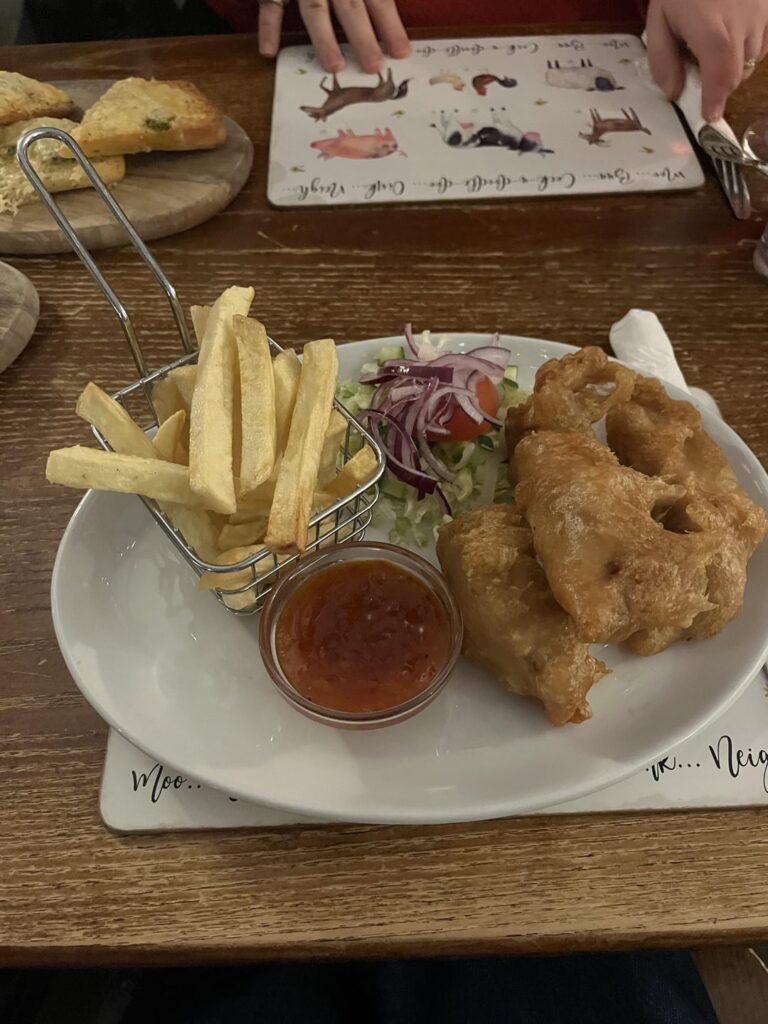 calories in this two course meal?