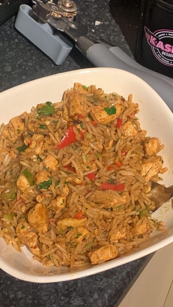 Homemade chicken fried Rice