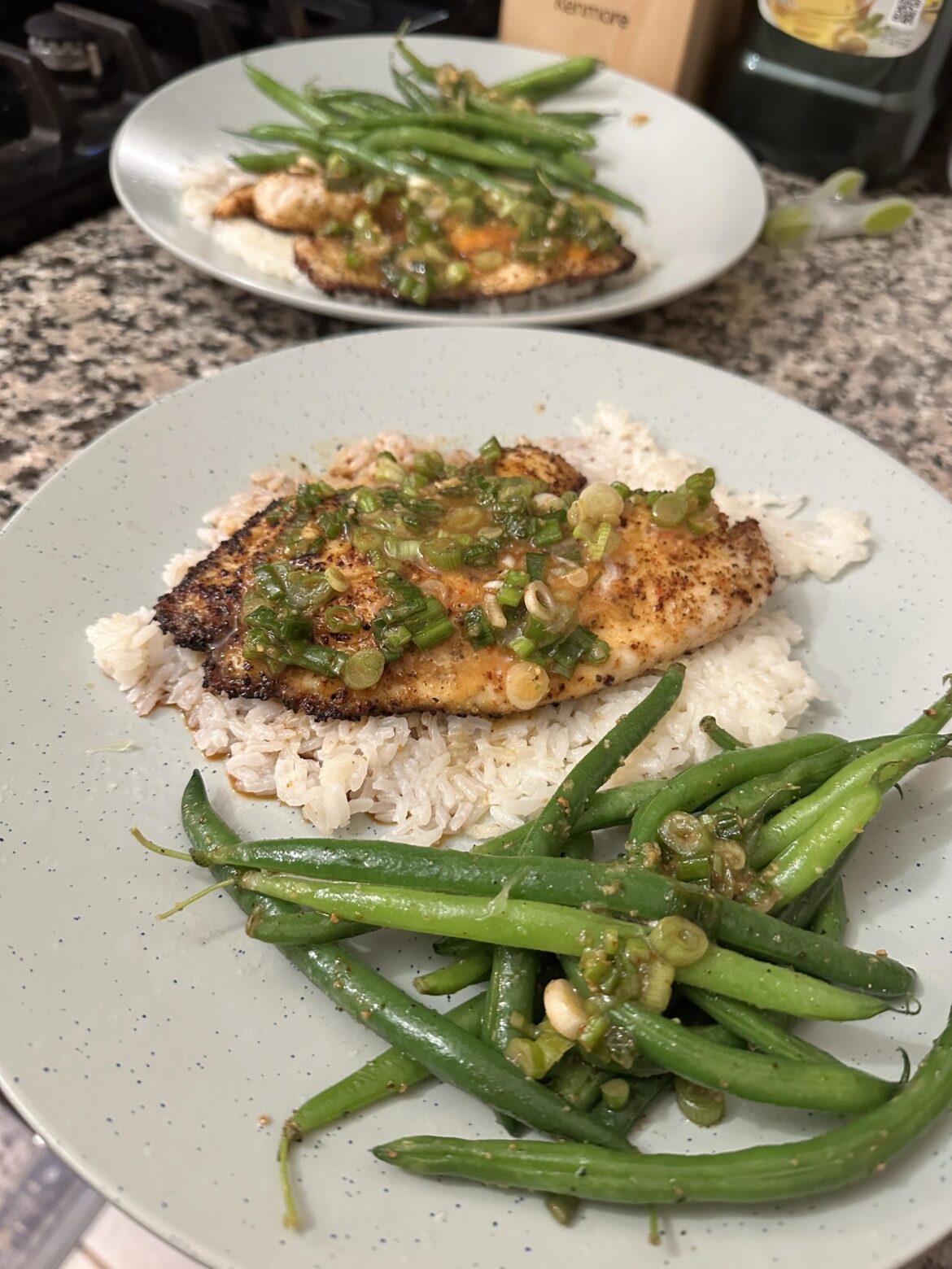 Tilapia + Scallion Sriracha Pesto