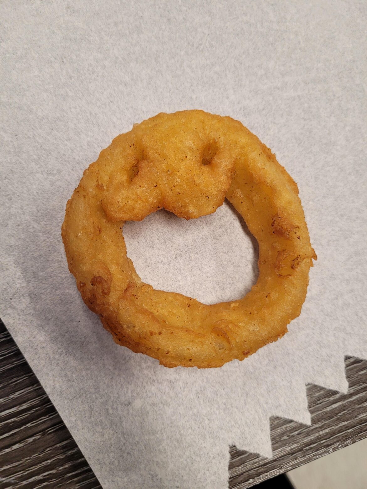 The cutest onion ring I have ever seen