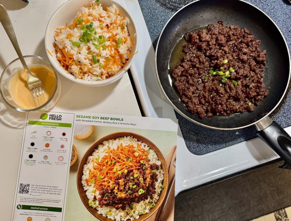 Sesame Soy Beef Bowls