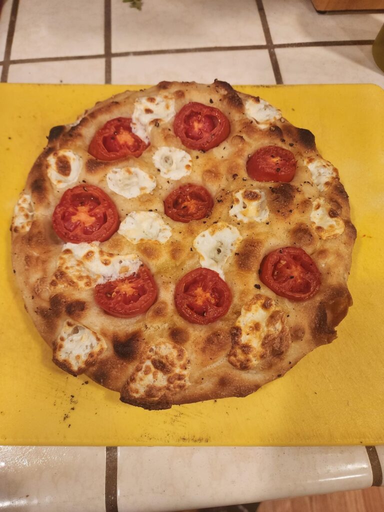 First focaccia in my pizza oven First focaccia in my pizza oven