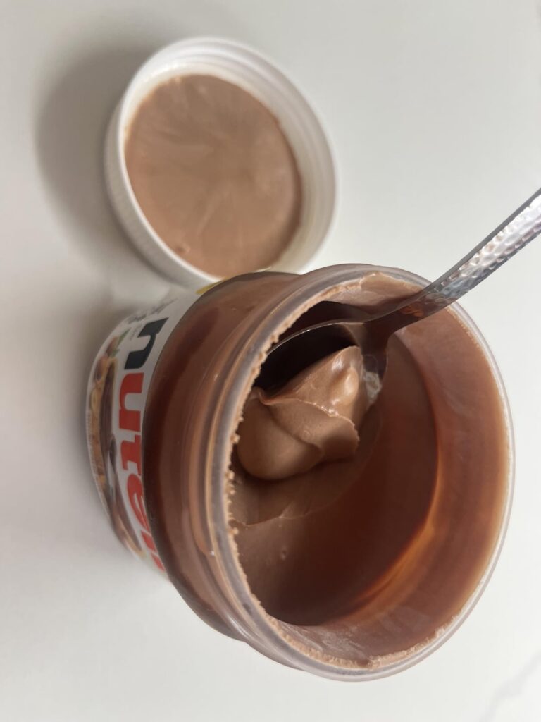 Guys, I made the Nutella ice cream that went viral a while back and OMG 🤩