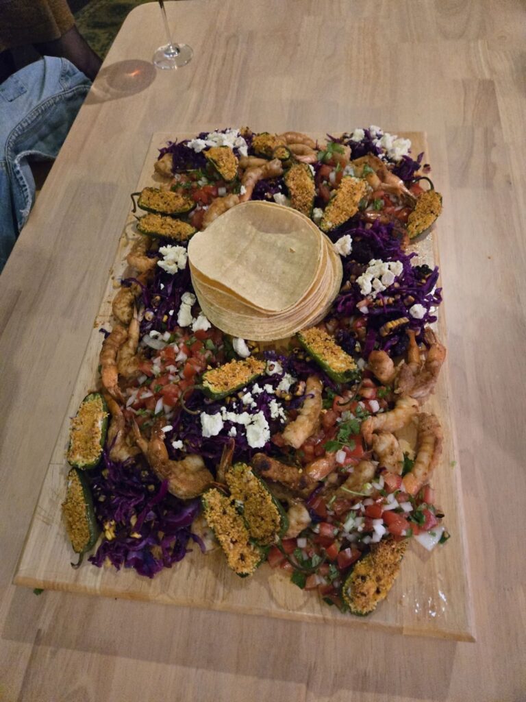 Emergency Prawn Taco Board