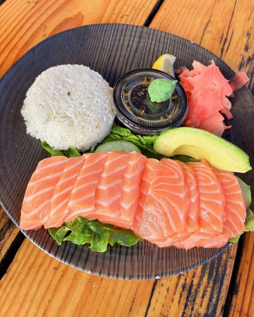 This salmon is very fresh.