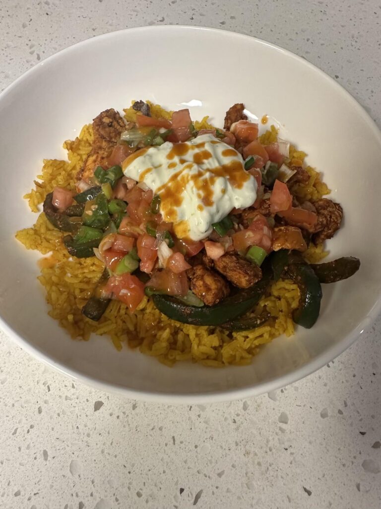 Mexican chicken & rice bowl