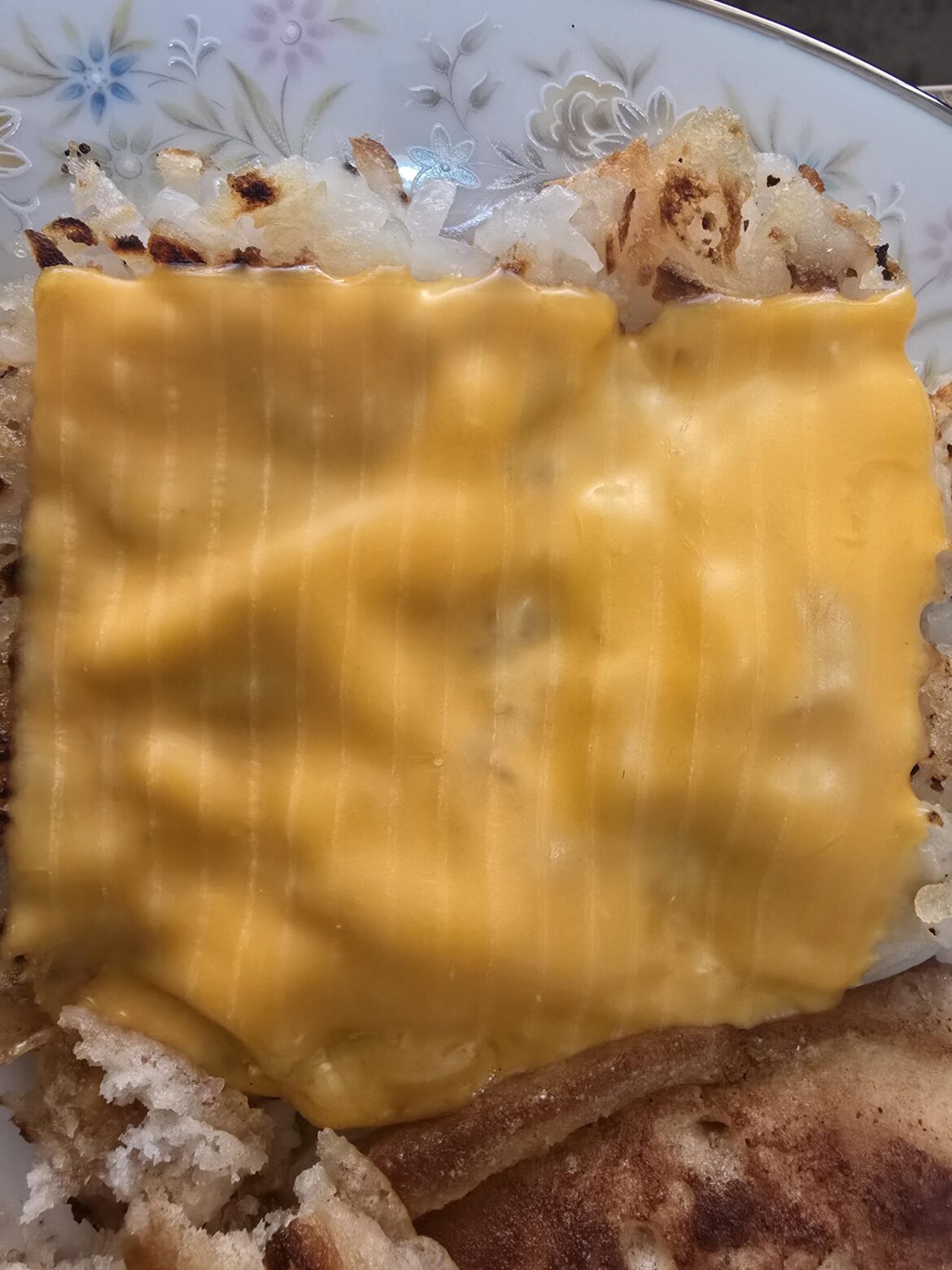 Why did my cheese get these lines when it melted?
