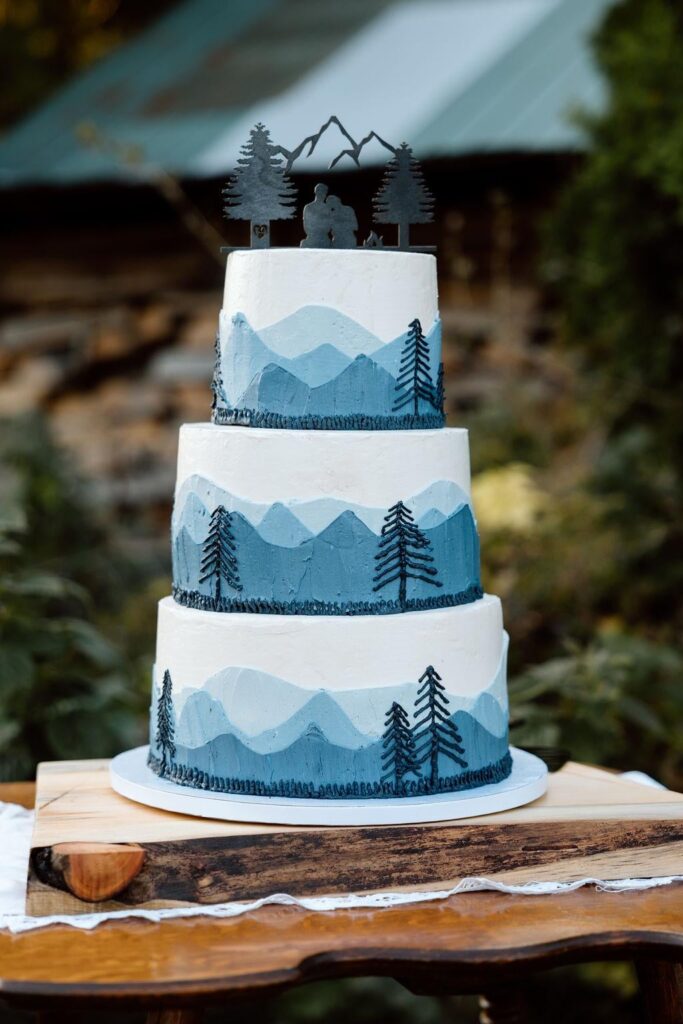 A wedding cake my fiancée made for her friend!