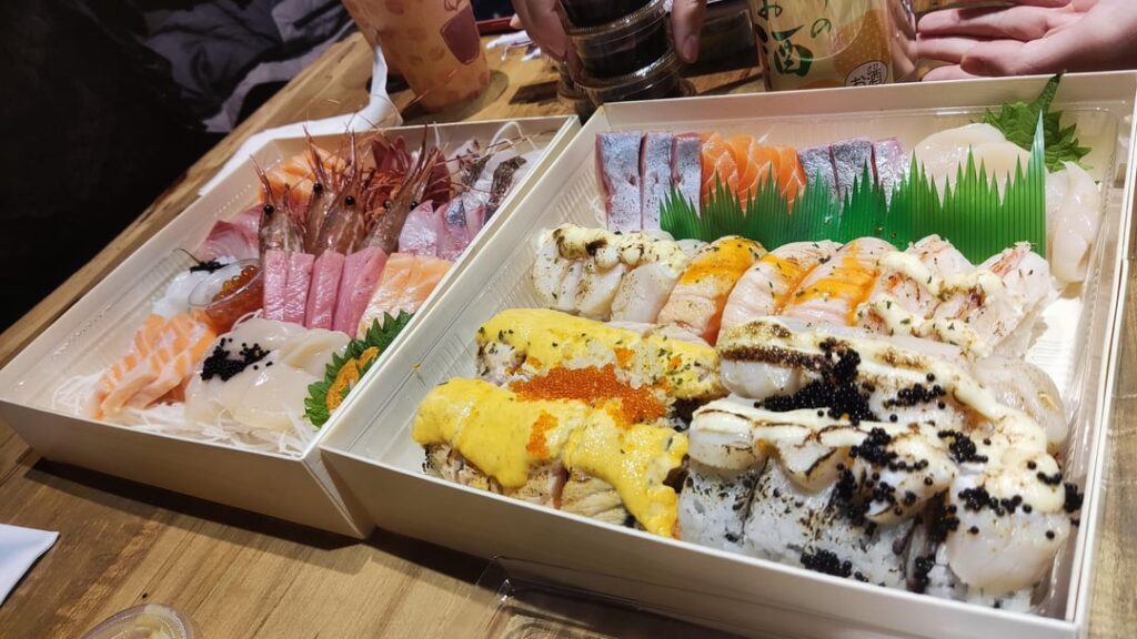 Tonight's spread, a little bit of everything