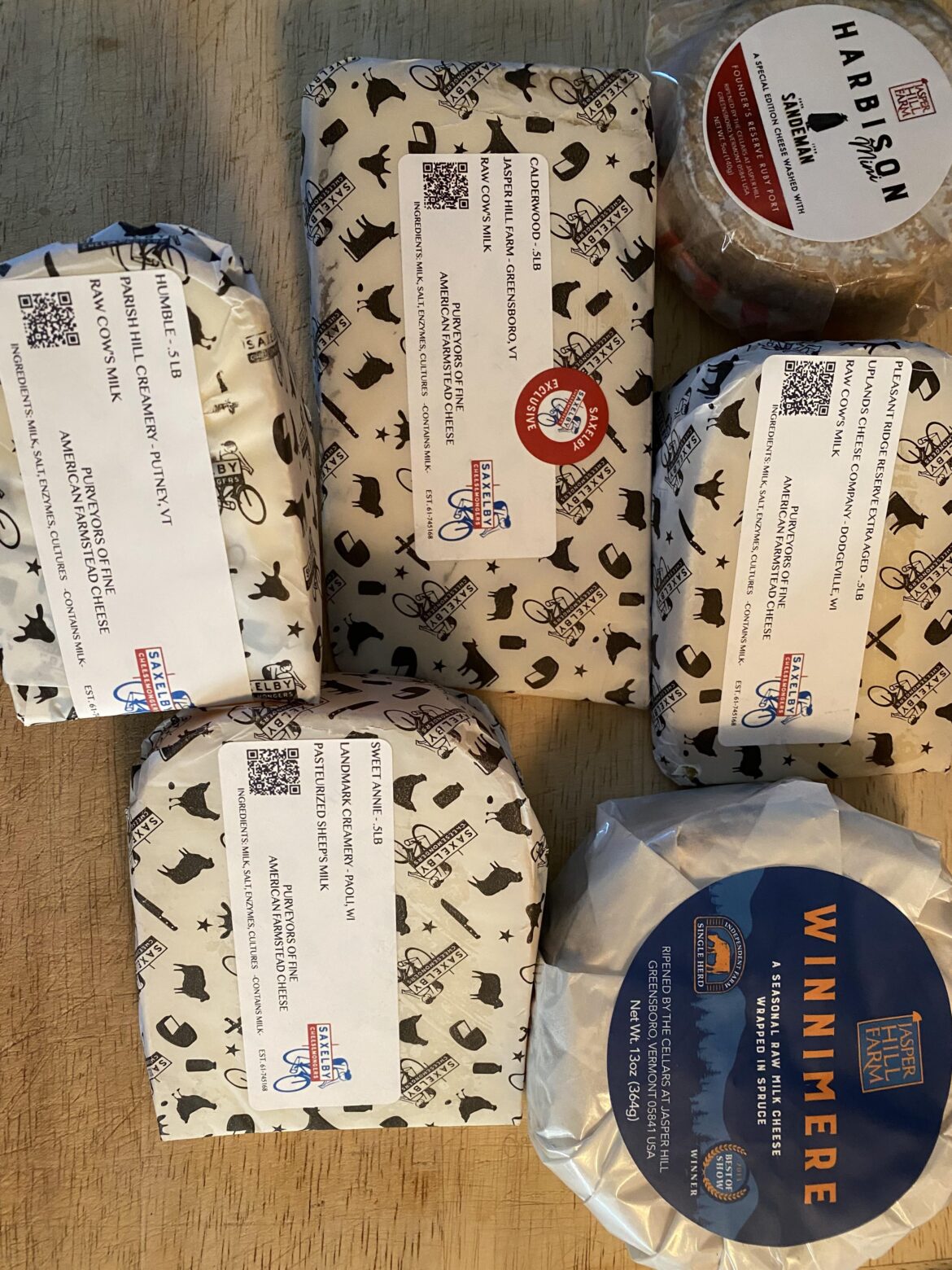 Cheese delivery from Saxelby