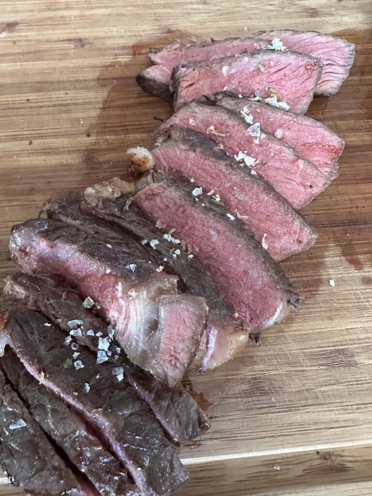 Ribeyes 126 then seared